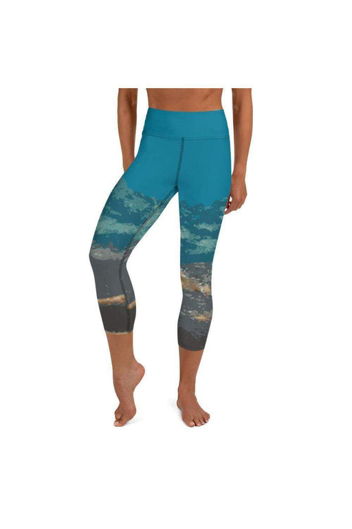 Mitochondria Yoga Capri Leggings – Biological Art and Fashion by