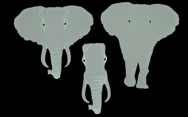 AN ELEPHANT SEWING/CRAFT TEMPLATE FROM 4"