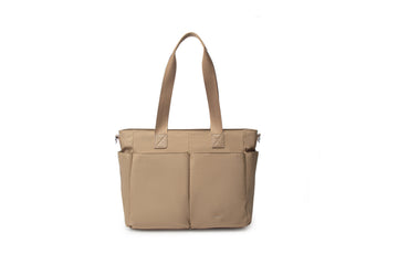 Olivia Nylon Tote-Latte