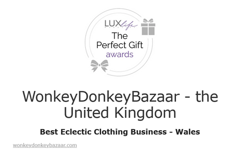 eclectic clothing-best product award-Lux Life -for Wonkey Donkey Bazaar