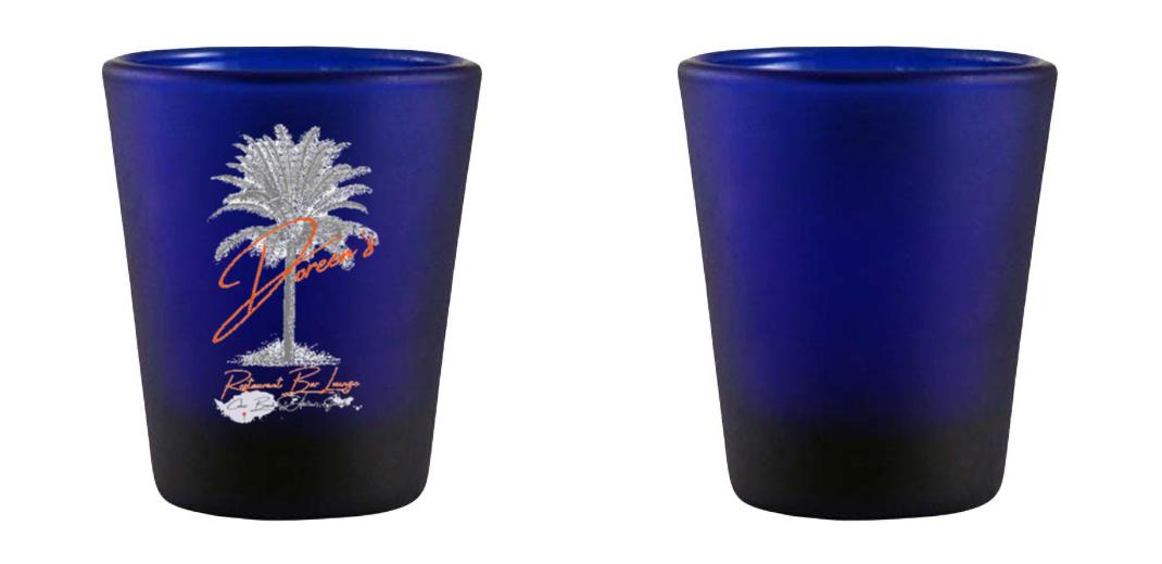 1.75oz Custom BarConic® Dark Blue Frosted Shot Glass