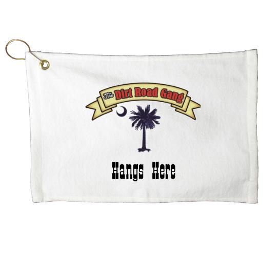 15'' x 25'' White Bar Towel With Hook