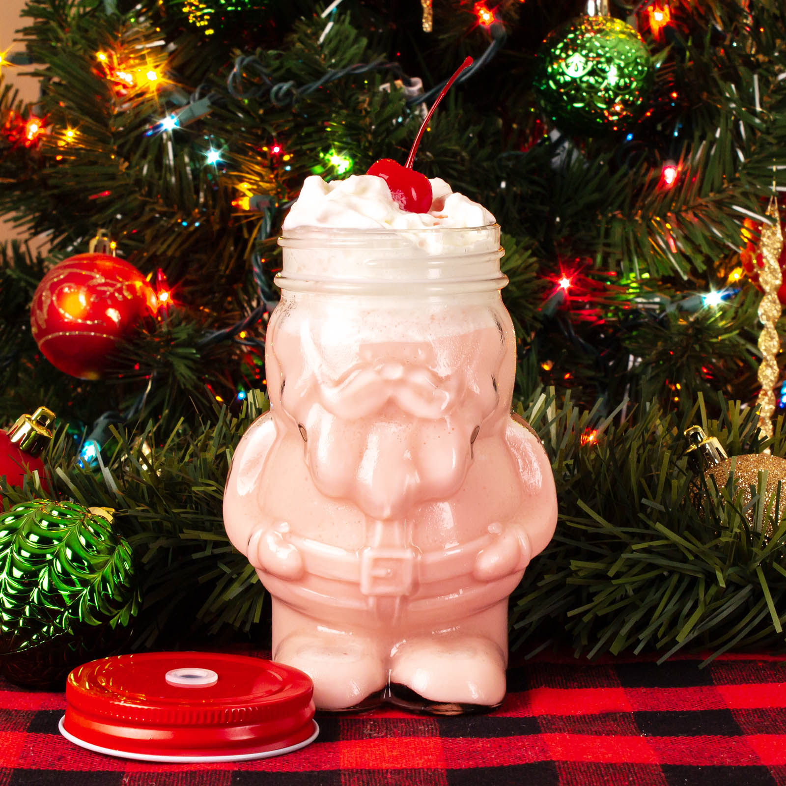 BarConic® Santa Mason Jar w/ lid - 18 ounces