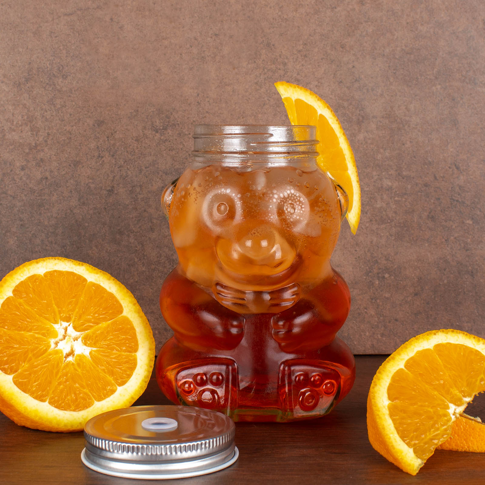 BarConic® Teddy Bear Mason Jar w/Lid