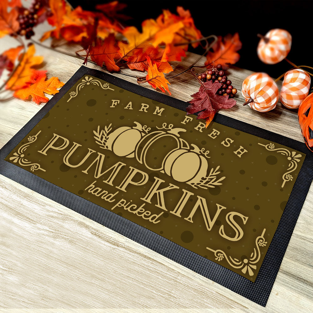 Bar Service Mat - Farm Fresh Pumpkins - 17.25