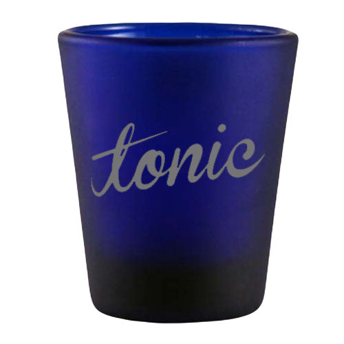 1.75oz Custom BarConic® Dark Blue Frosted Shot Glass