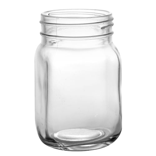 BarConic® Glassware - Mason Jar Mug Glass w/ no Handle - 12 ounce