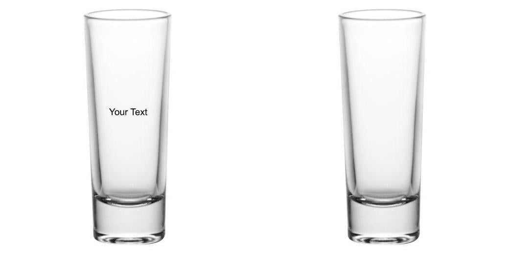 2oz Custom BarConic® Tall Shot Glasses - Clear