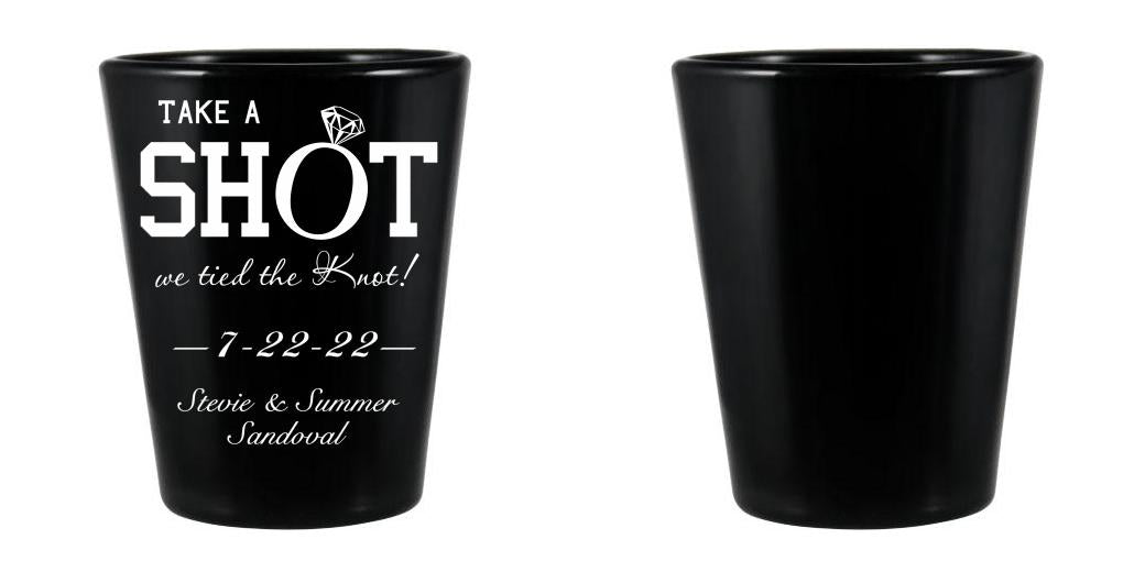 1.5 oz Custom BarConic® Black Shot Glass