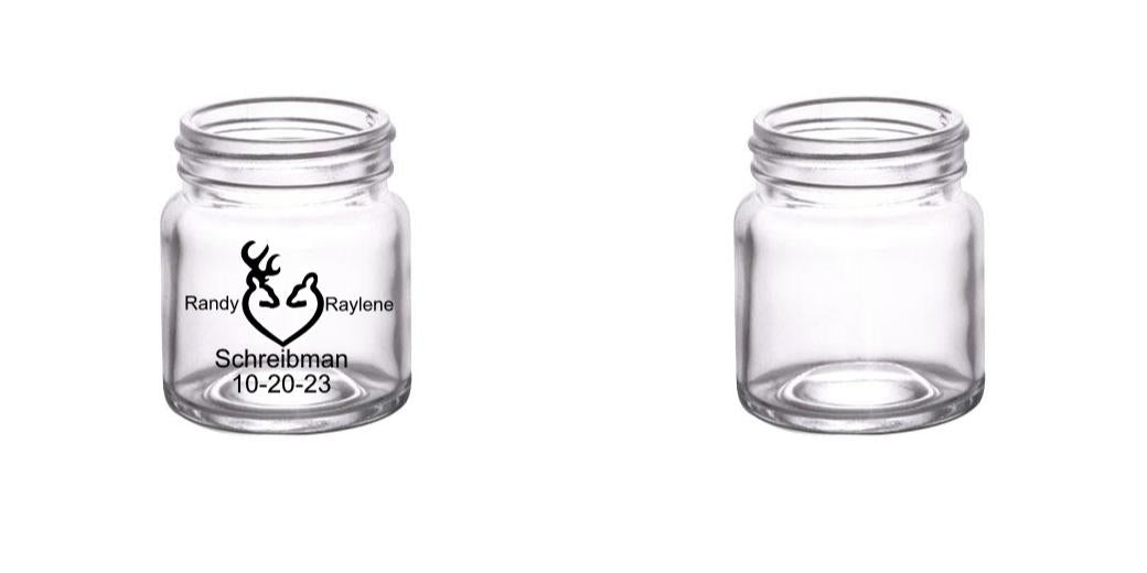 2 oz. Custom BarConic® Mini Mason Jar Shot Glass