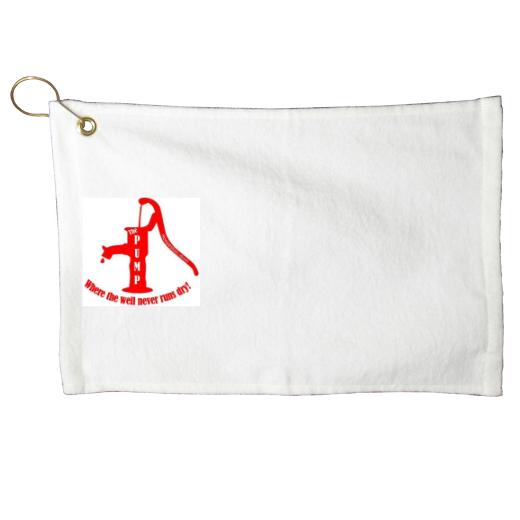 15'' x 25'' White Bar Towel With Hook