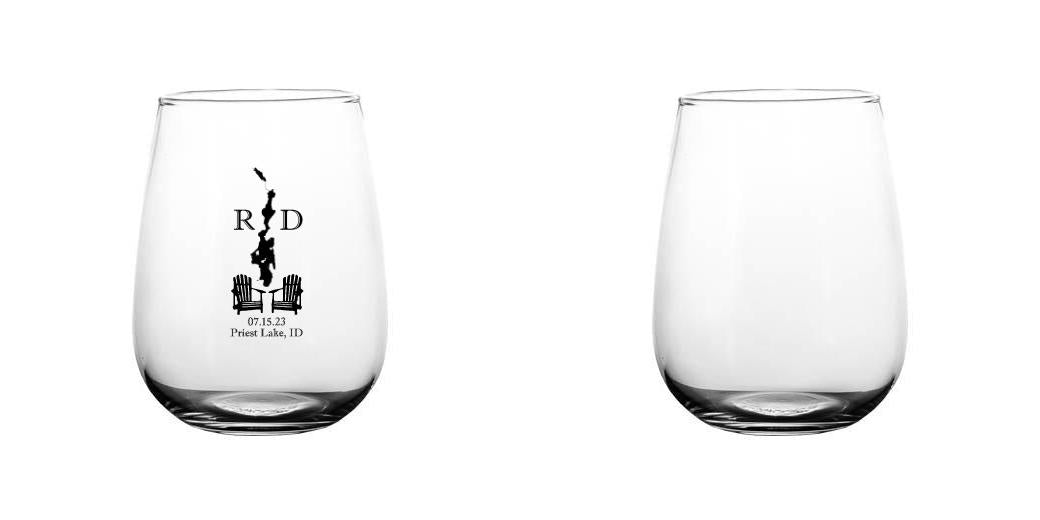 17 oz Printed BarConic® Stemless Wine Glass