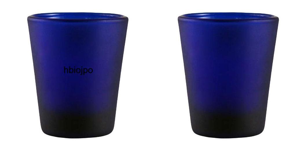 1.75oz Custom BarConic® Dark Blue Frosted Shot Glass