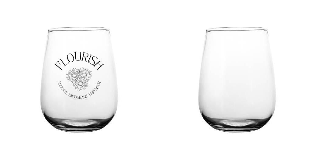 17 oz Printed BarConic® Stemless Wine Glass