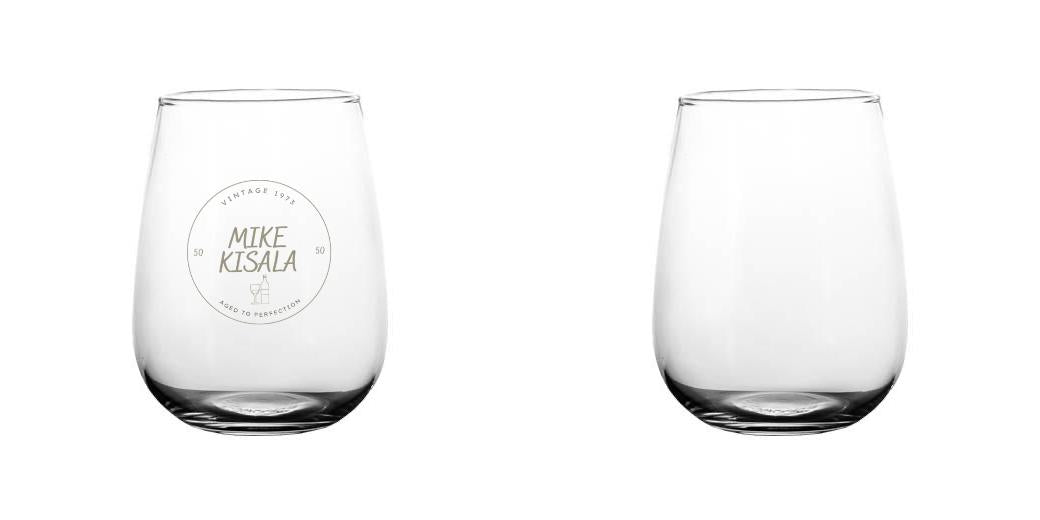 17 oz Printed BarConic® Stemless Wine Glass