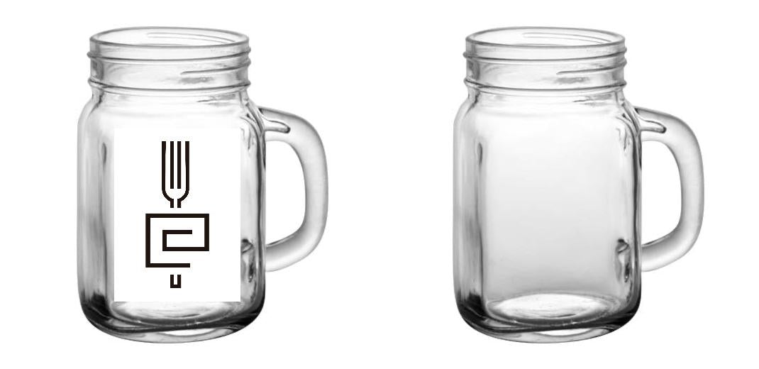 12 oz Custom BarConic® Mason Jar with Handle