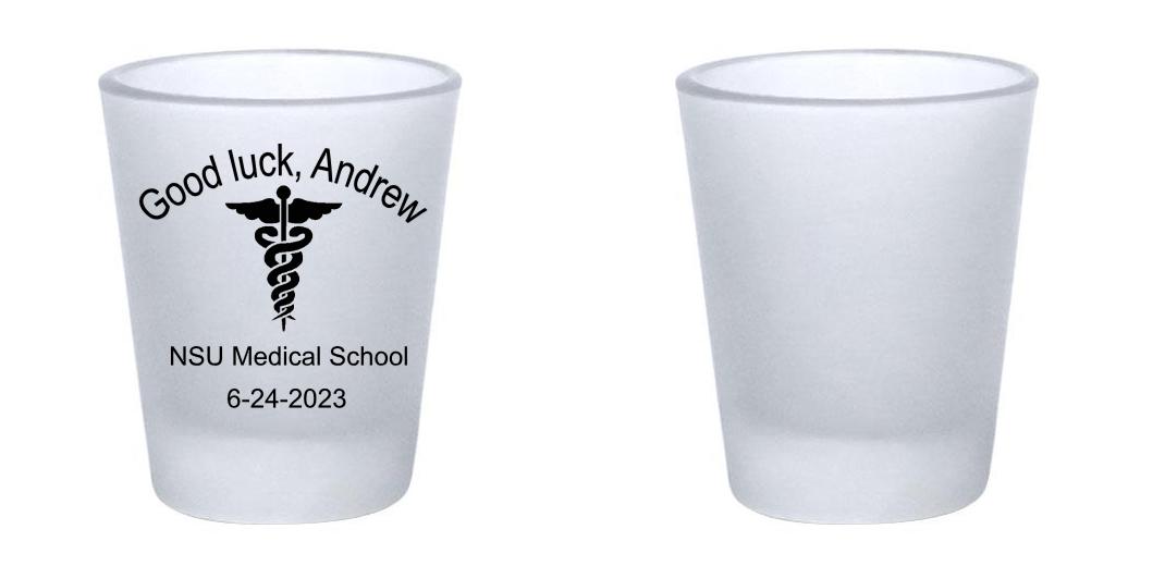 1.75oz Custom BarConic® Frosted Shot Glass