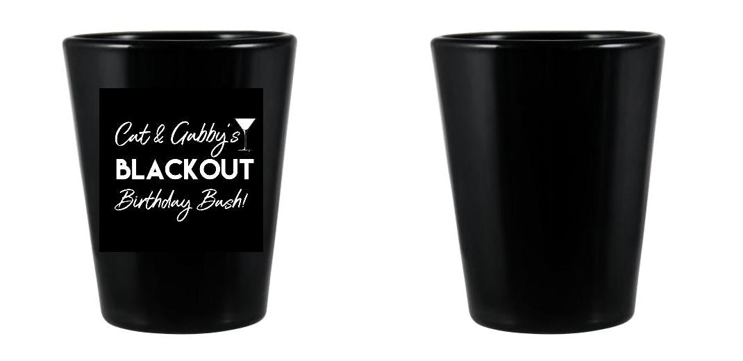 1.5 oz Custom BarConic® Black Shot Glass