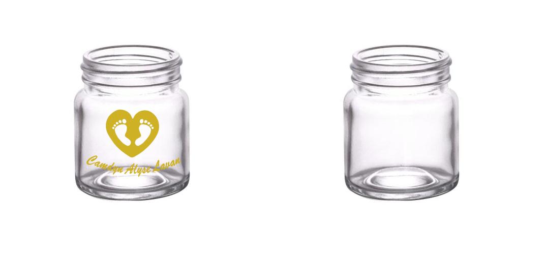 2 oz. Custom BarConic® Mini Mason Jar Shot Glass