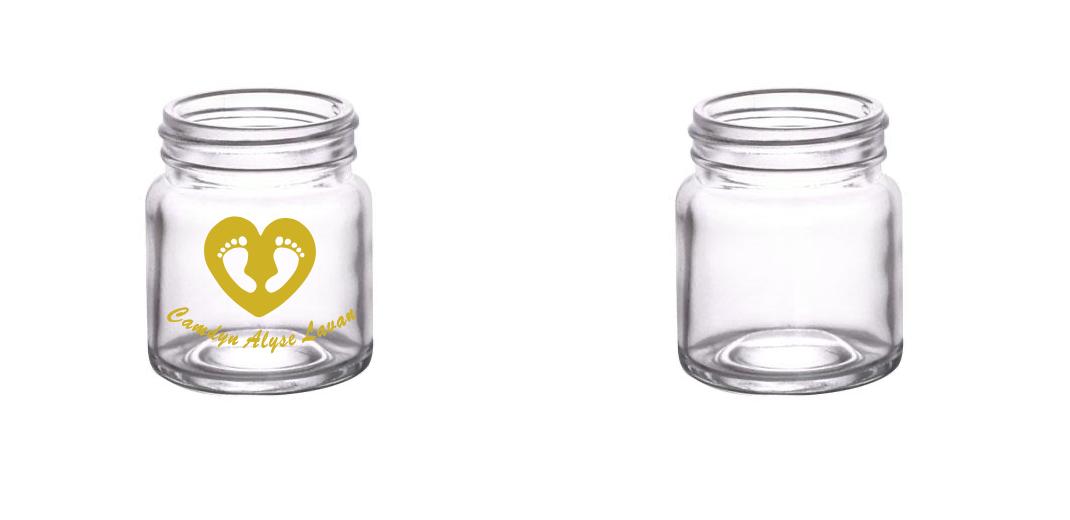 2 oz. Custom BarConic® Mini Mason Jar Shot Glass