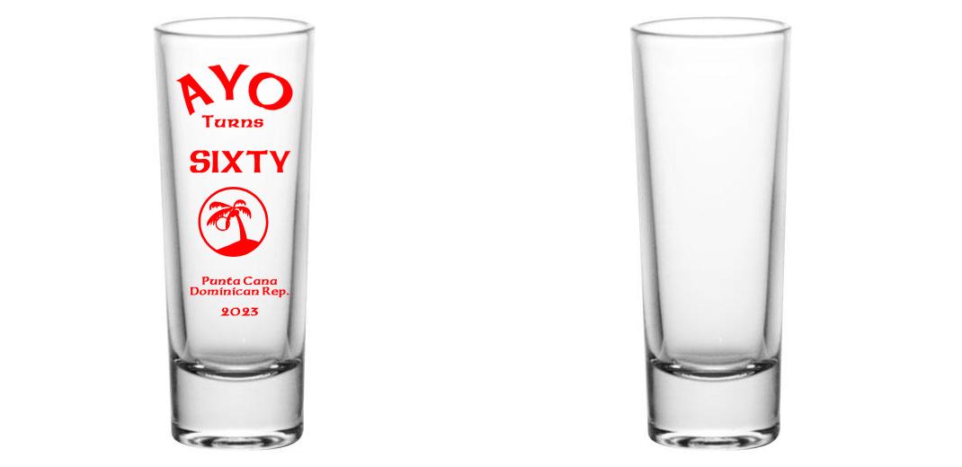 2oz Custom BarConic® Tall Shot Glasses - Clear