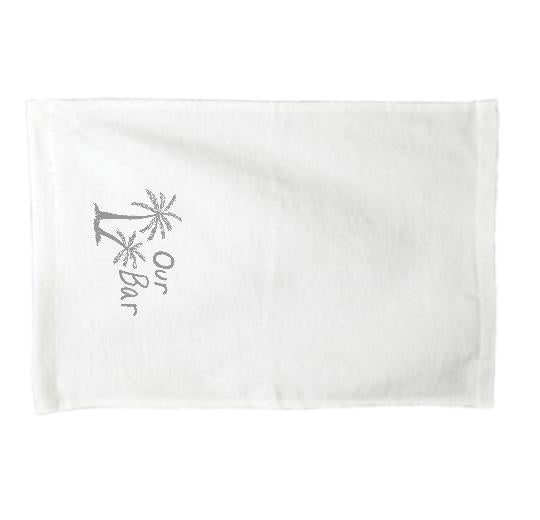 15'' x 25'' White Bar Towel