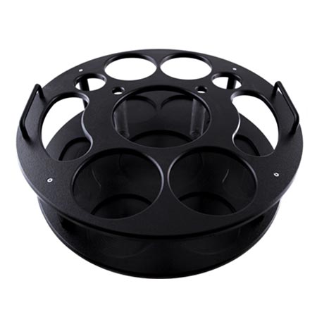 18 inch Plastic Bottle Service Tray - Black