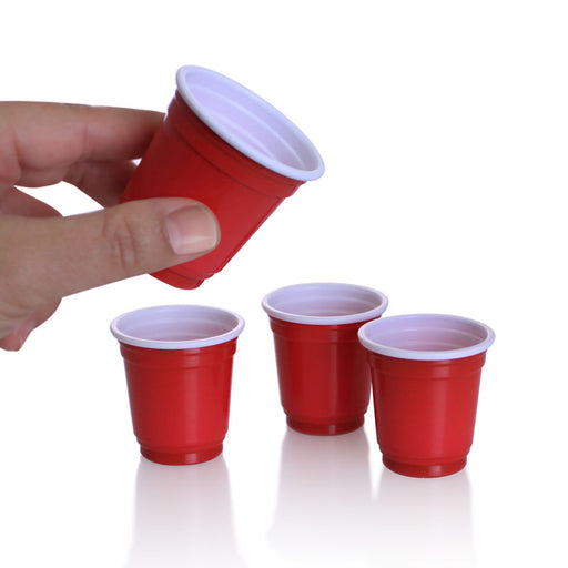 Mini Red Solo Cup Shot Glass 20ct. With Bonus 4ct. Mini Beer Pong Balls  Plastic