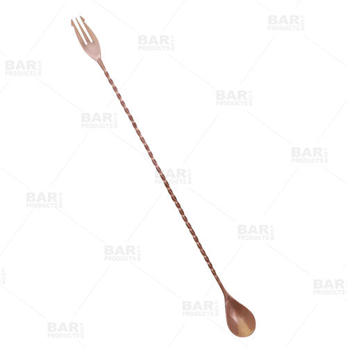 BarConic® Copper Trident Bar Spoons - Several Lengths Available