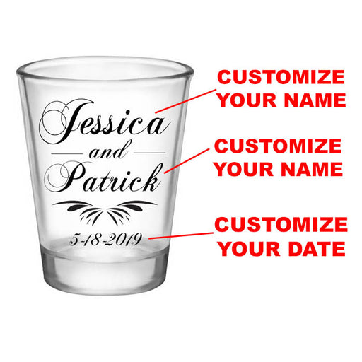 Customized Funny Engaged Finger Clear Shot Glasses