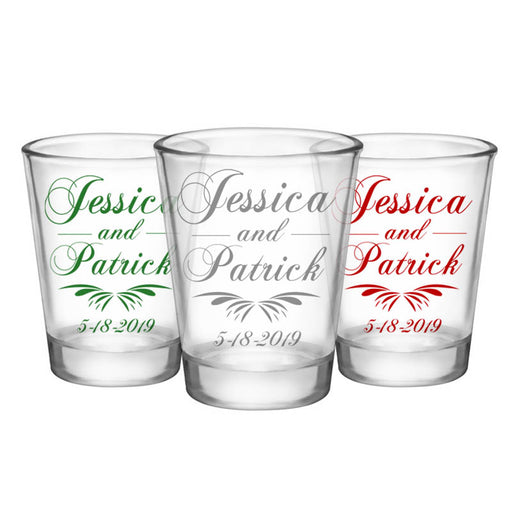 Customized Funny Engaged Finger Clear Shot Glasses