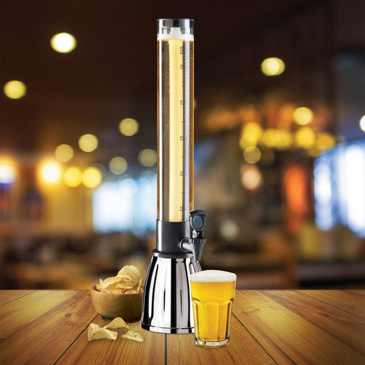 3.5L Beer Tower Dispenser With 3 Taps And Freeze Tube