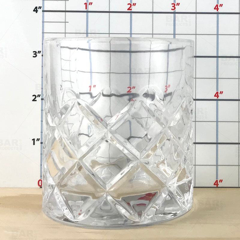 BarConic® 8 oz Japanese Diamond Cut Rocks Glass