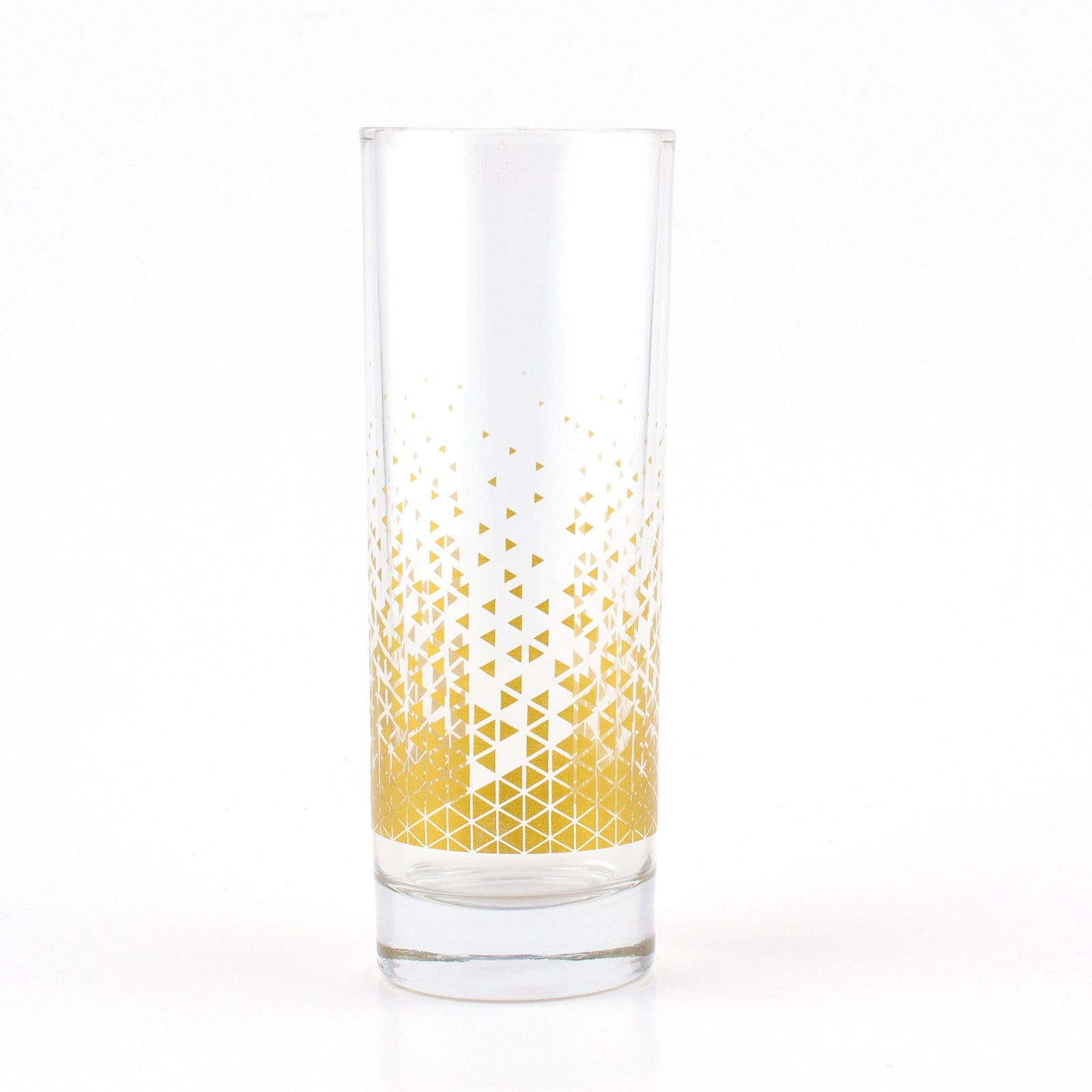 BarConic® Collins Glass - Gold Geometric Pattern - 9.5 ounce