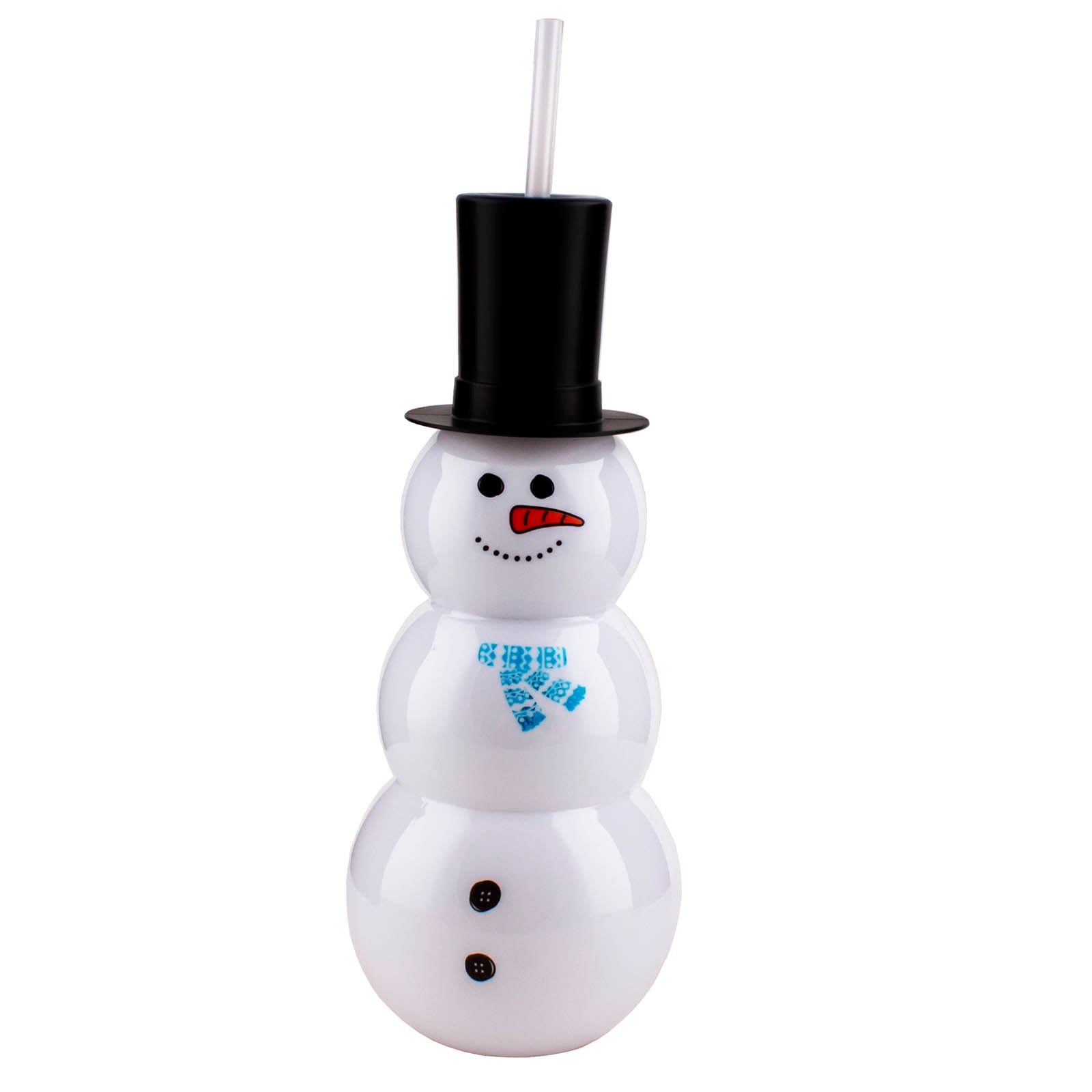 BarConic® Snowman Party Yard w/lid & straw - 34 ounce