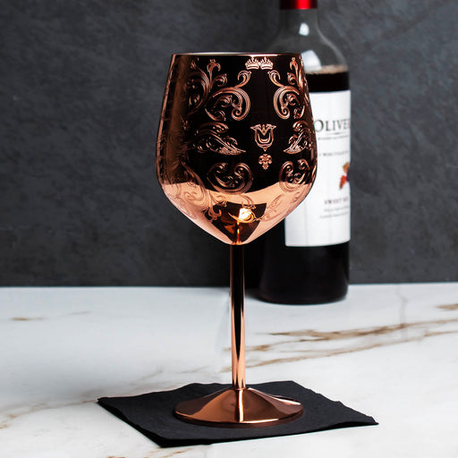 Set of 2 Glitter wine glasses