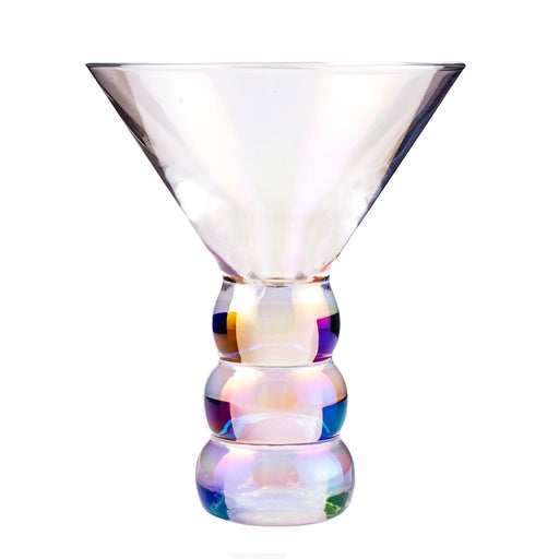 Youngever 6 Pack Plastic Martini Glasses, 10 Ounce Shatterproof Martini  Cups, Stemless Martini Glasses