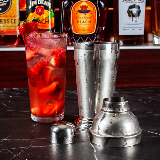 Acopa 28 oz. Stainless Steel 3-Piece Cobbler Cocktail Shaker