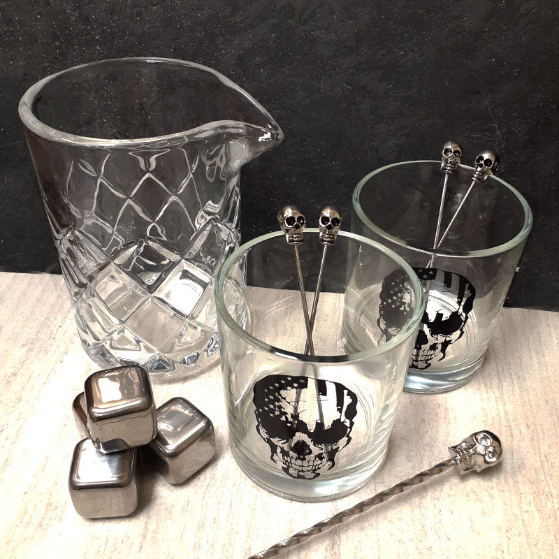 BarConic® Skull Whiskey Set