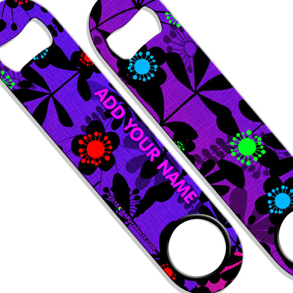 ADD YOUR NAME SPEED Bottle Opener – Abstract Flowers