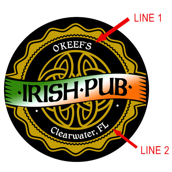 ADD YOUR NAME - Beer Bucket Coaster - Irish Pub