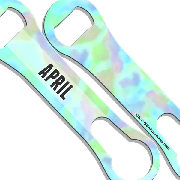 ADD YOUR NAME V-Rod® Bottle Opener - Watercolor Tie Dye