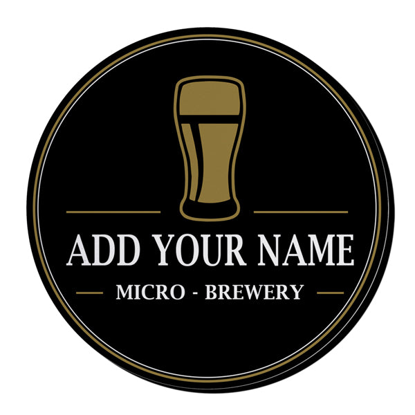 ADD YOUR NAME - Beer Bucket Coaster - Micro-Brewery