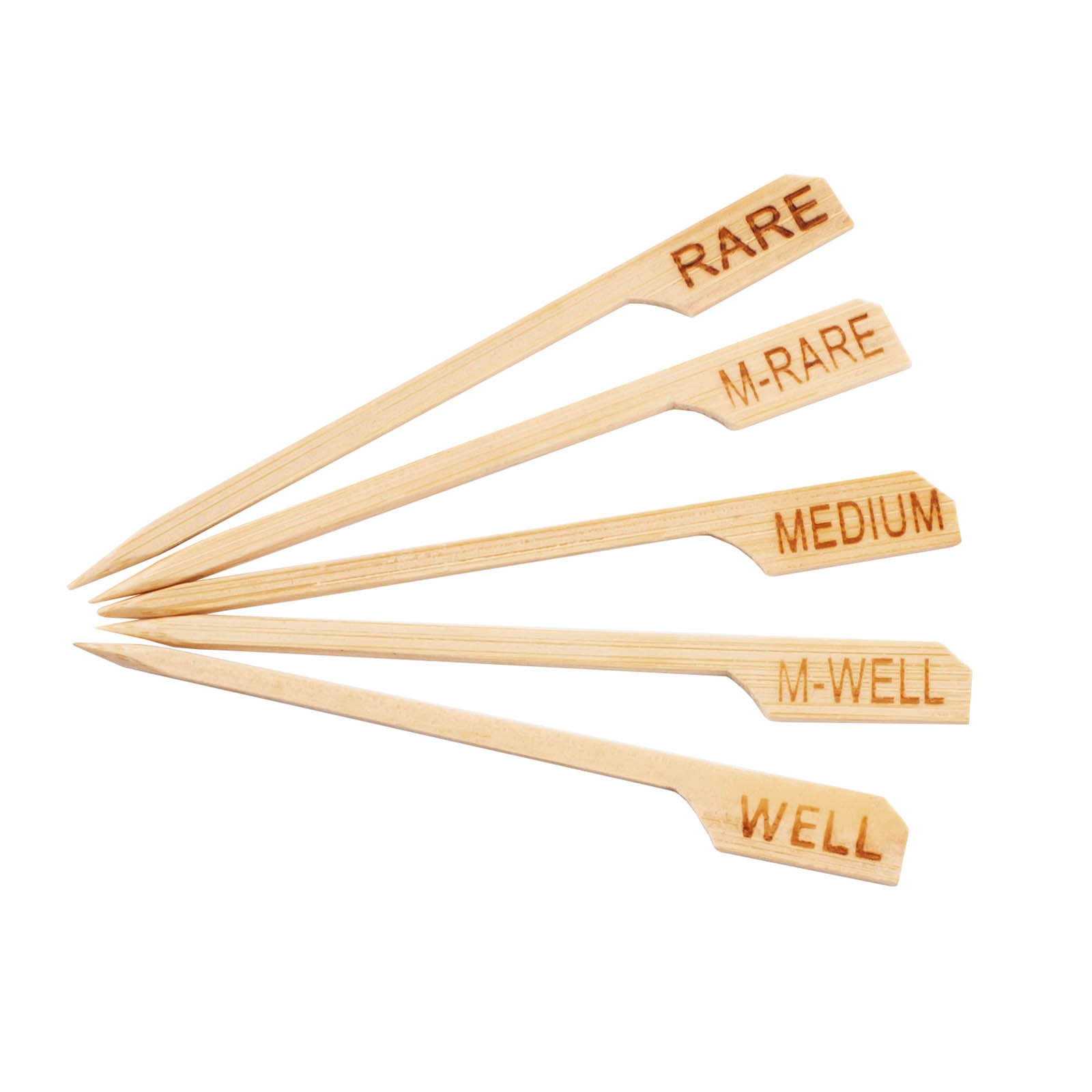 BarConic® Bamboo Steak Markers - 100 pack  (Marker Options)