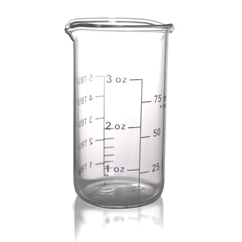 Vintage Glass Jigger Measuring Beaker Style Glass 2 Oz, With Engraved Fluid  Ounces and Fluid Drachms 