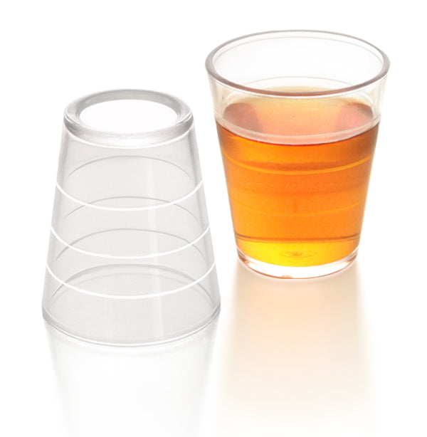 BarConic® 2oz Thick Clear Plastic Shot Glass