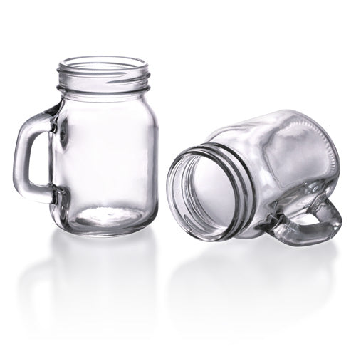 BarConic® 4.5 oz Mason Jar Glass with Handle