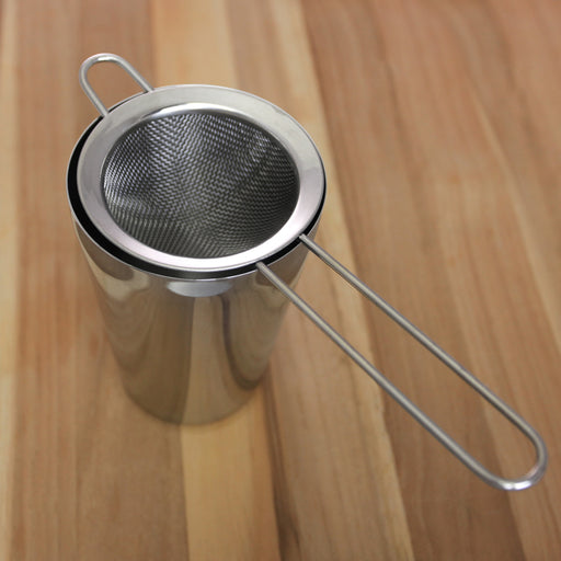 STR-4-PRO 4 Prong Strainer with Tight Coil and Double Sided Jigger  Cocktail, Stainless Steel, Silver