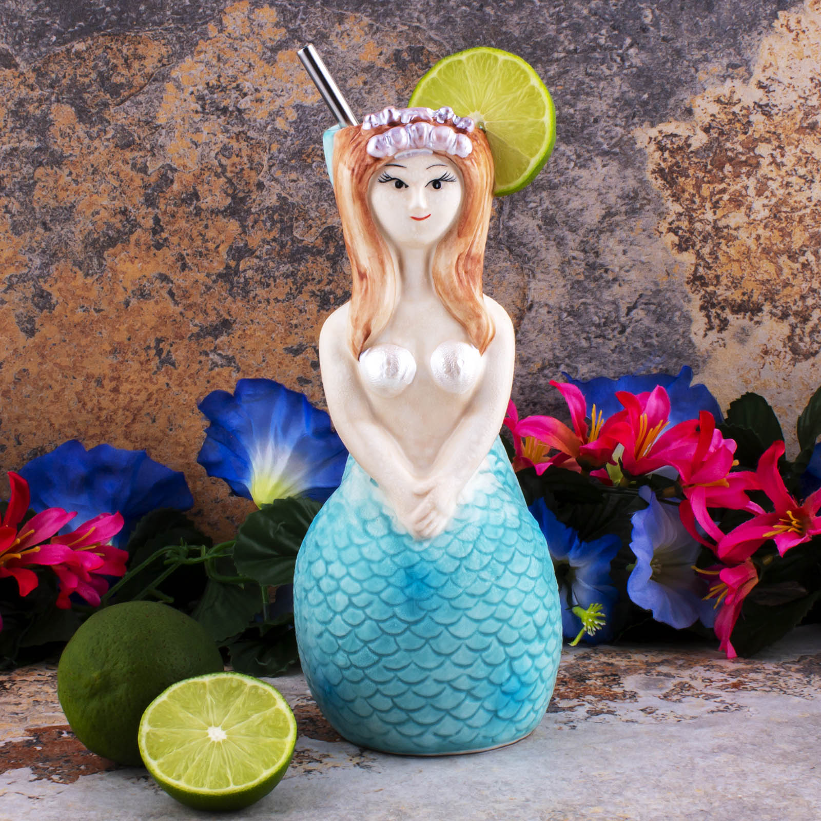 BarConic® Tiki Drinkware - Mermaid - 16 ounce