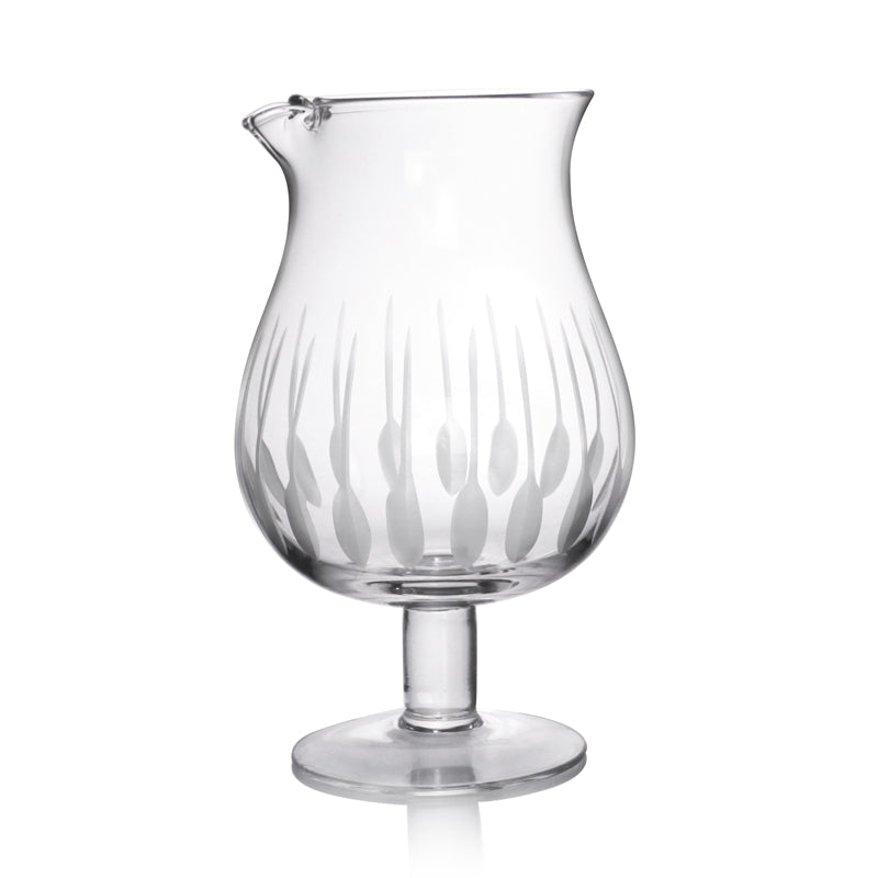 BarConic® Feather Etched Stemmed Mixing Glass - 1301ml (44oz.)